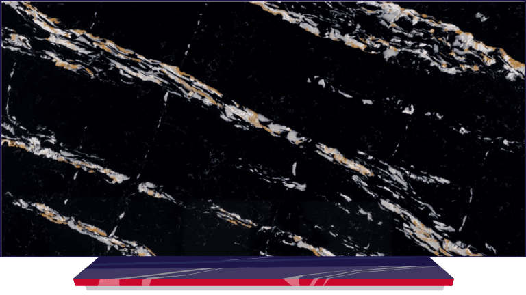 Black Royal quartz slab