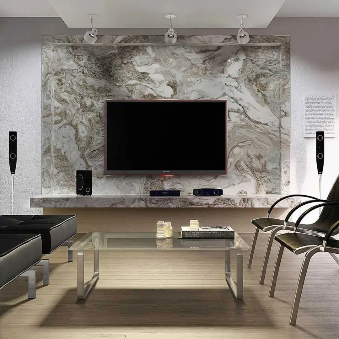 Avalanche marble slab with polished finish, full slab at StoneX USA, West Allis WI