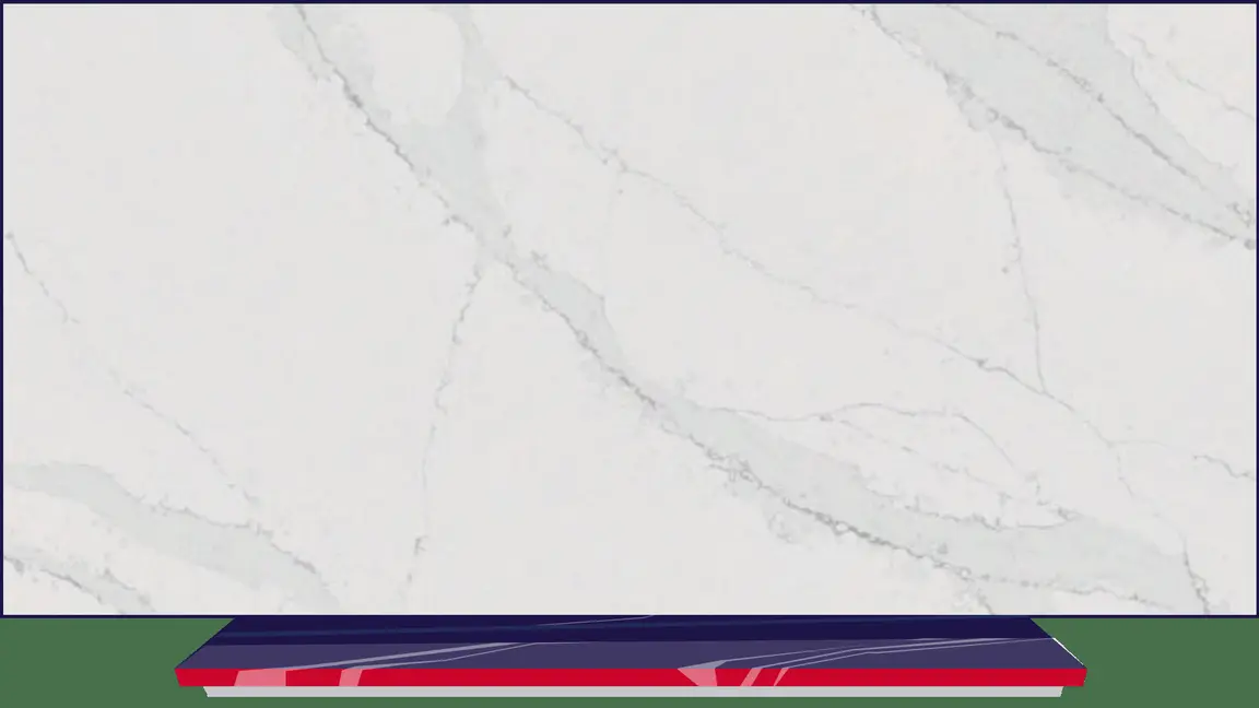 Calacatta Borghini quartzite slab with honed finish, full slab at StoneX USA, West Allis WI