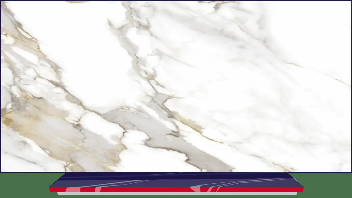 Calacatta Gold HD quartz full slab available to Kenosha WI buyers at StoneX USA