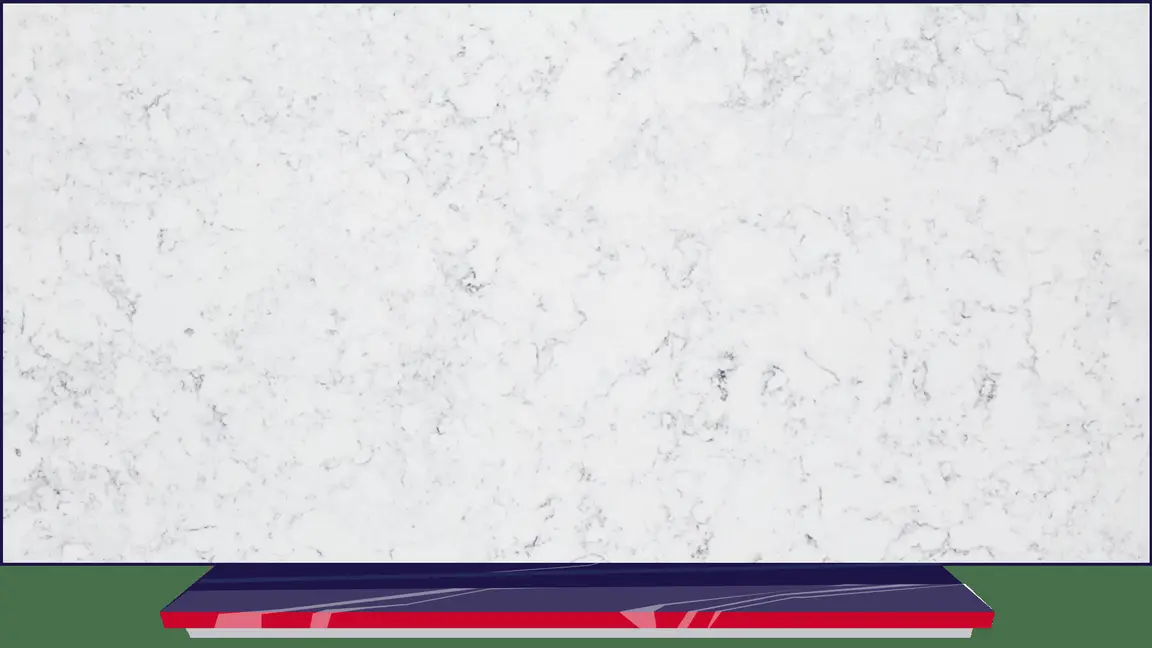 Carrara Massa engineered quartz slab, full slab at StoneX USA, West Allis WI