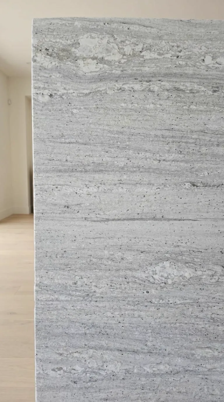 River White Leathered granite slab — The surface up close - pattern, grain and finish | StoneX USA, West Allis WI