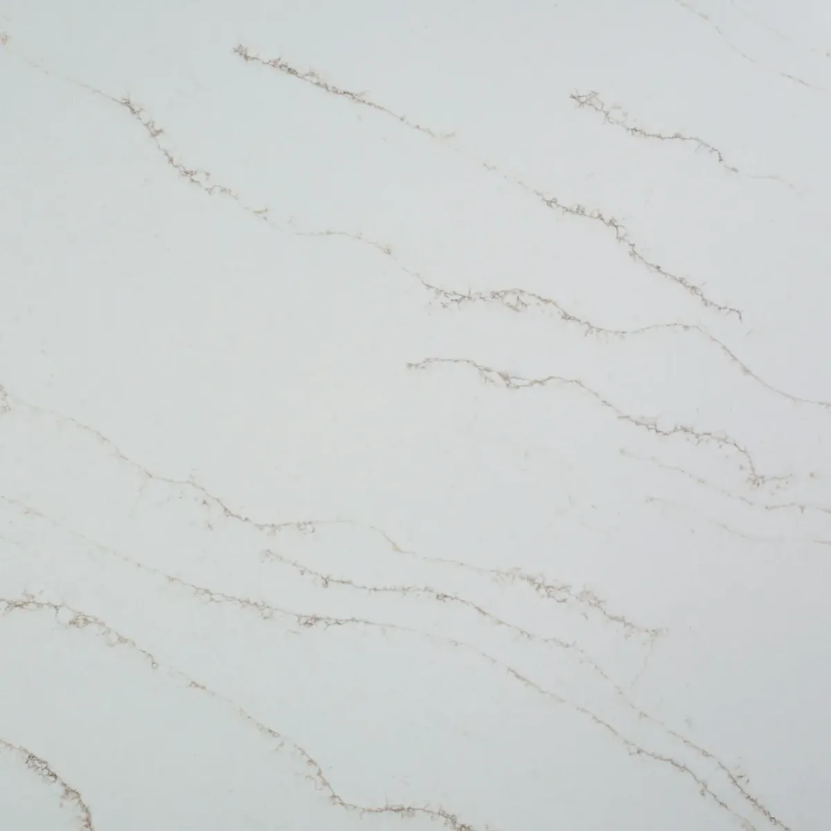 Sky Gold Quartz Stone engineered quartz slab, full slab on the rack at StoneX USA, West Allis WI