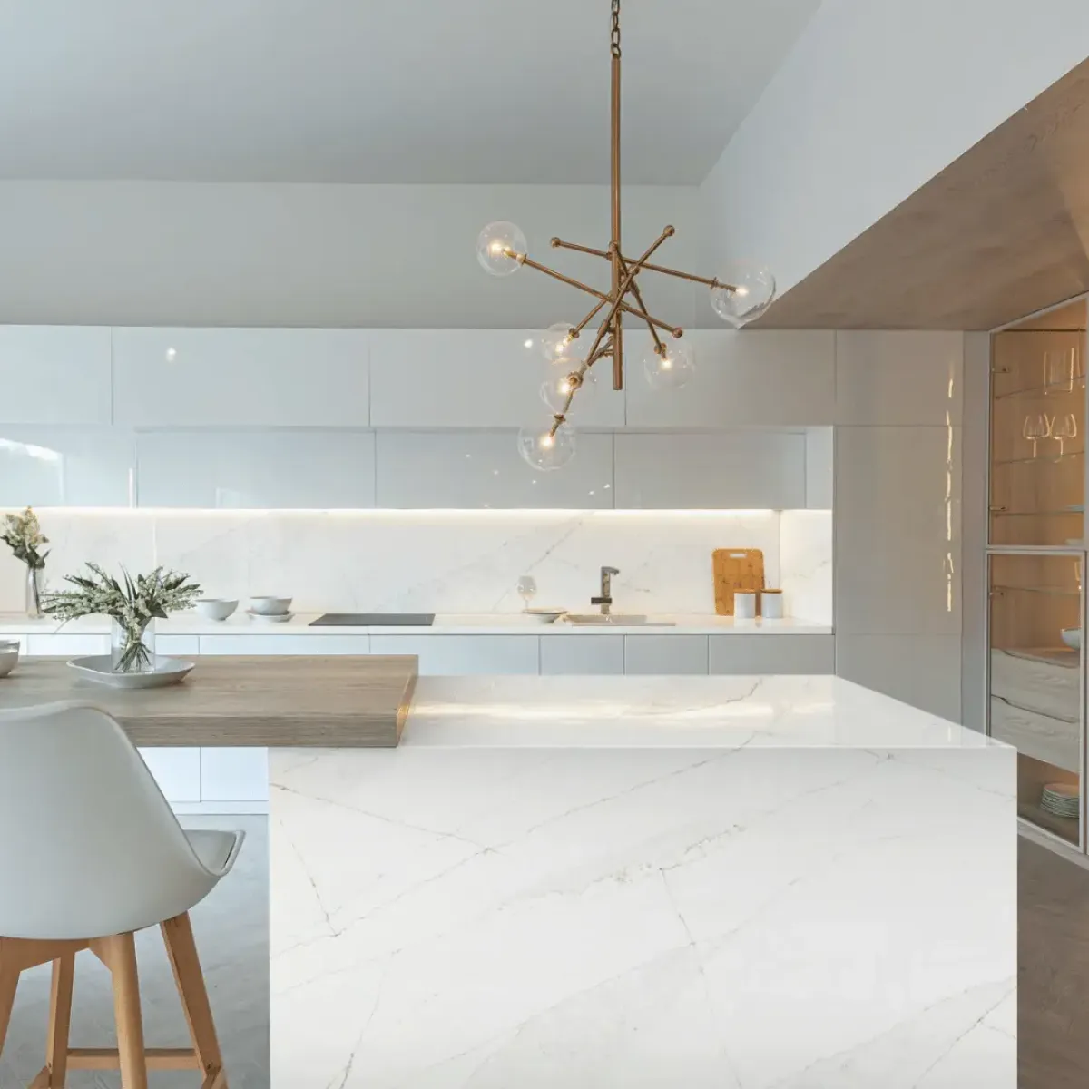 Calacatta Venatino Gold Quartz stone at stonex usa
