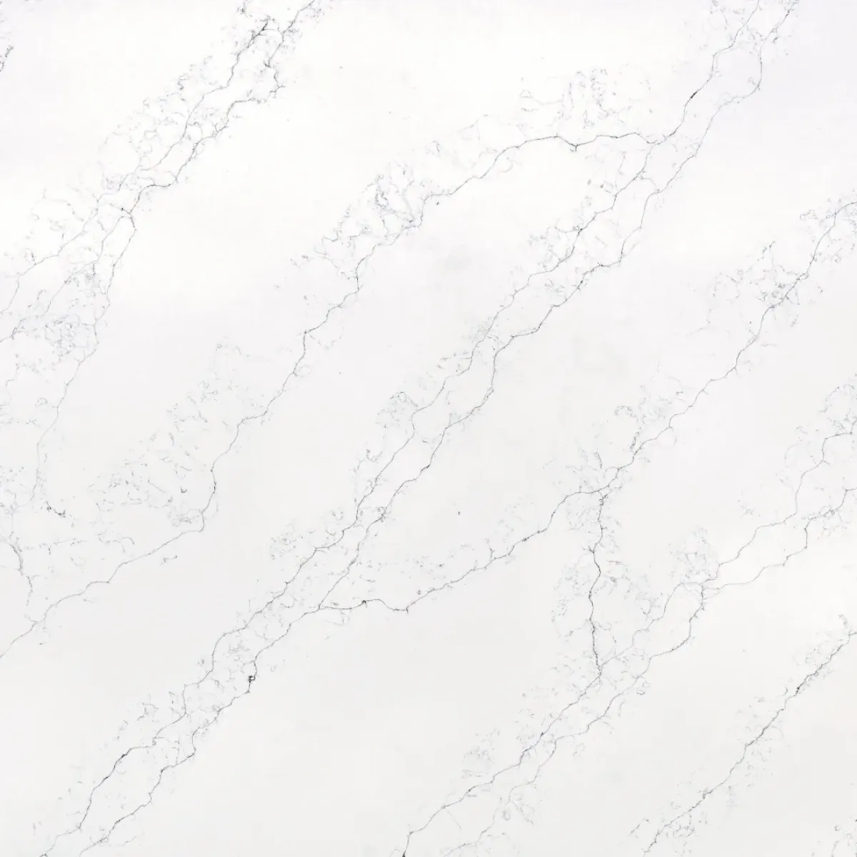 Niagara Fall Quartz Stone engineered quartz slab, full slab on the rack at StoneX USA, West Allis WI