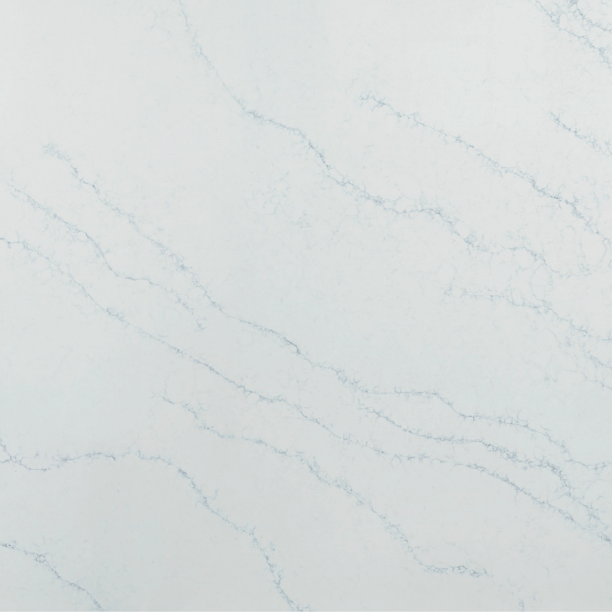 Sky Blue Quartz Stone engineered quartz slab, full slab on the rack at StoneX USA, West Allis WI