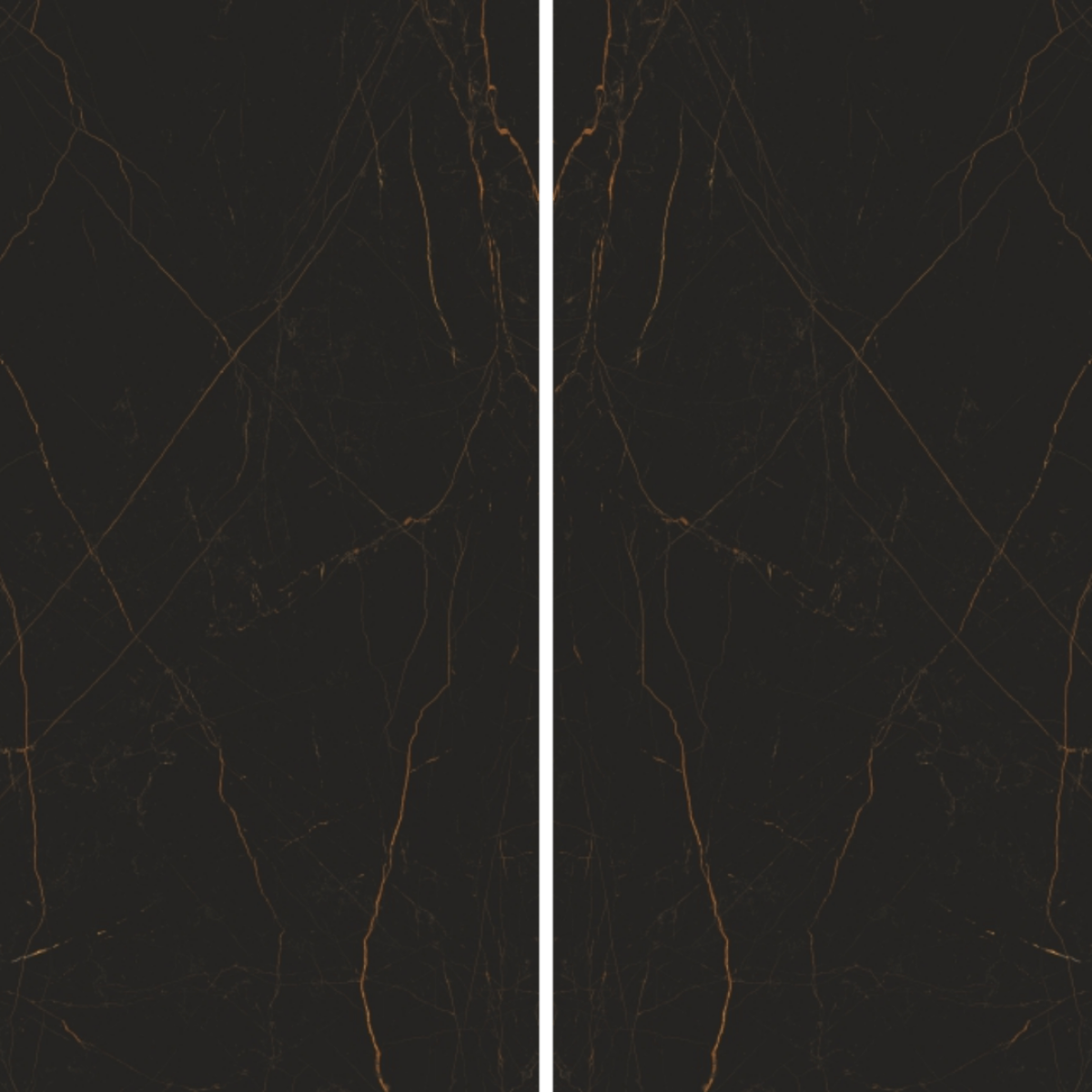 Black Noir porcelain slab slab, veining detail, StoneX USA slab gallery near Milwaukee