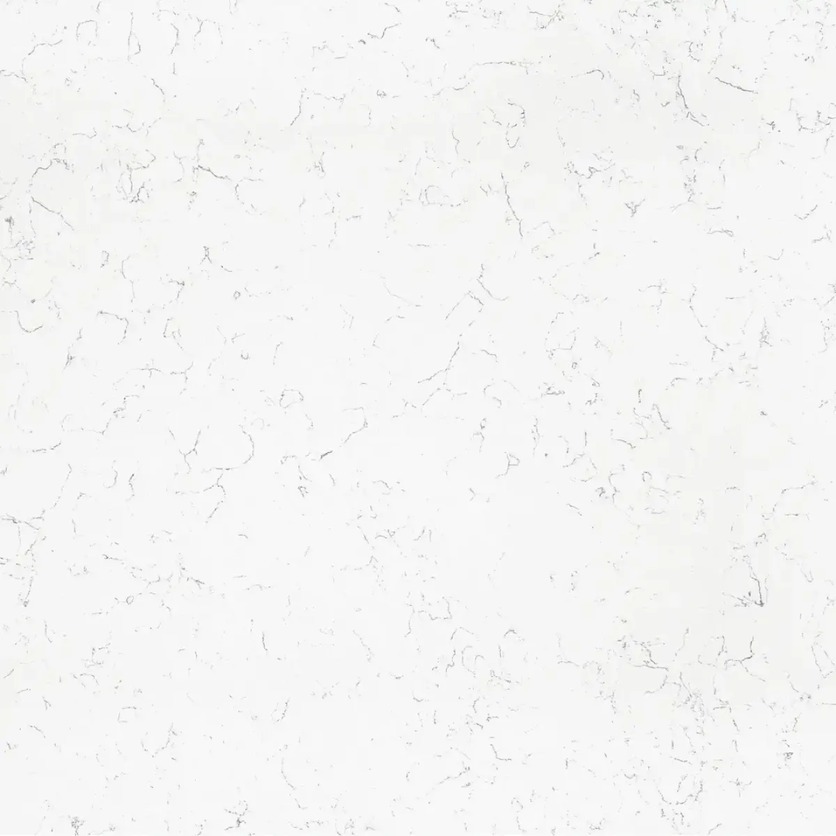 Carrara Nuova Quartz Stone engineered quartz slab, full slab on the rack at StoneX USA, West Allis WI