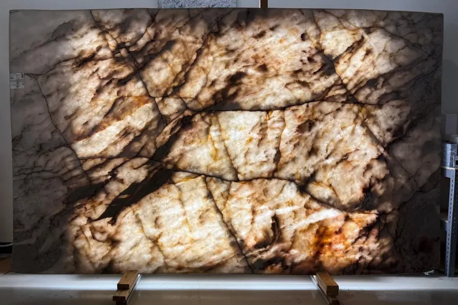 Calacatta Old Stain engineered quartz slab - StoneX USA, West Allis WI