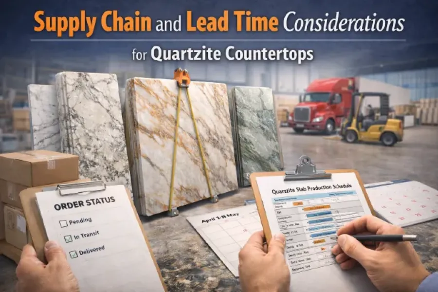Supply Chain And Lead Time Considerations For Quartzite Countertops