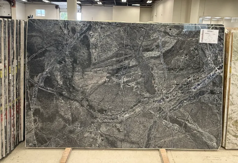 Sodalitis Polished Granite slab, blue granite with polished finish, full slab at StoneX USA, West Allis, WI near Milwaukee